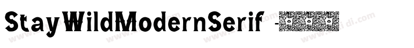 StayWildModernSerif 字体转换
